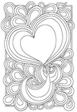 Download, print, color-in, colour-in Page 3 - Big Heart and Tears